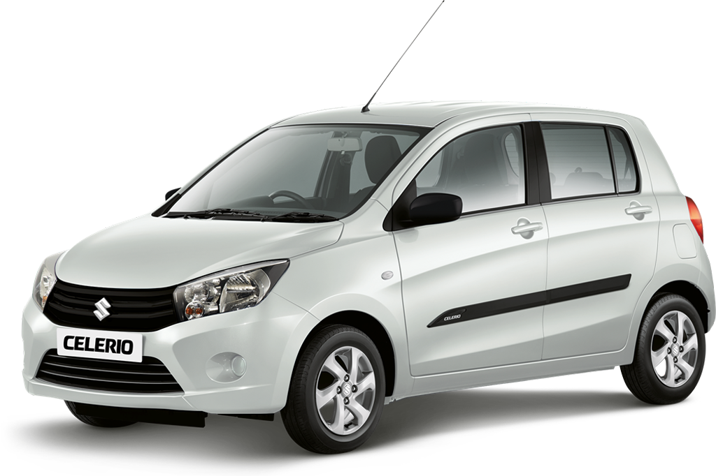 Suzuki Celerio White Side View PNG Image