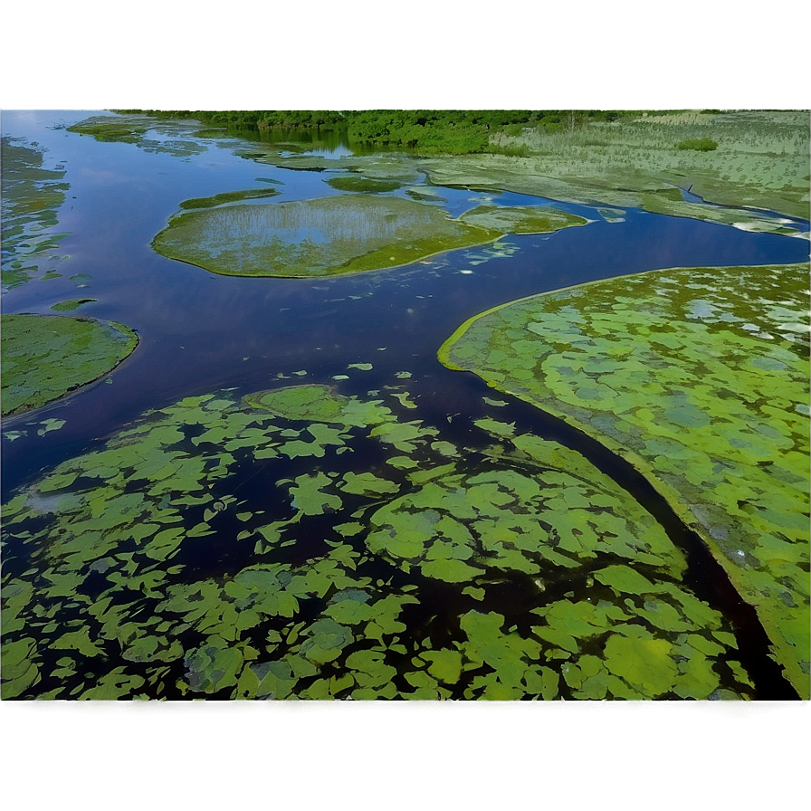 Swamp Marshlands Aerial Png 06122024 PNG Image