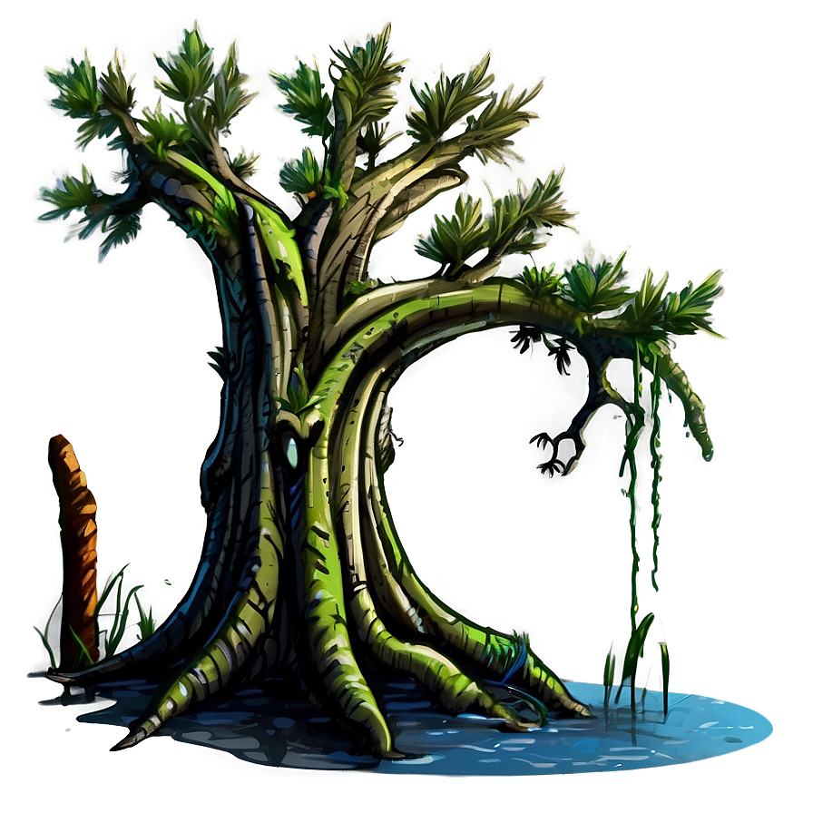 Swamp Tree Artwork Png Sun61 PNG Image