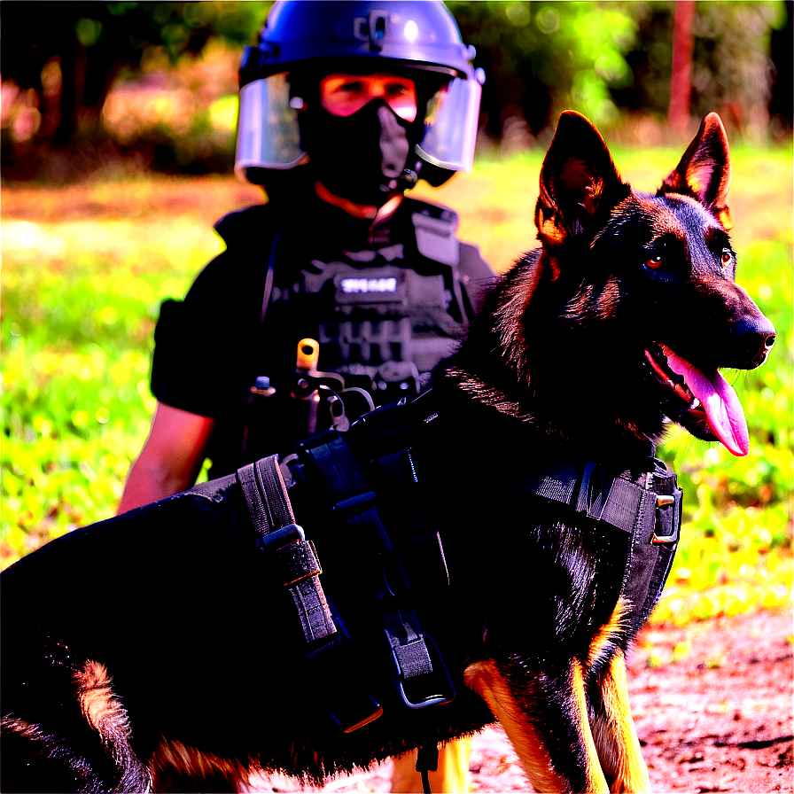 Swat K9 Unit In Action Png 06122024 PNG Image