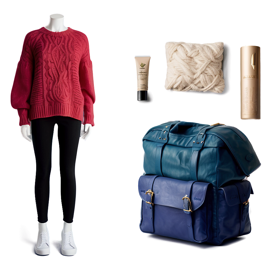 Sweater Weather Travel Essentials Png Hfa73 PNG Image