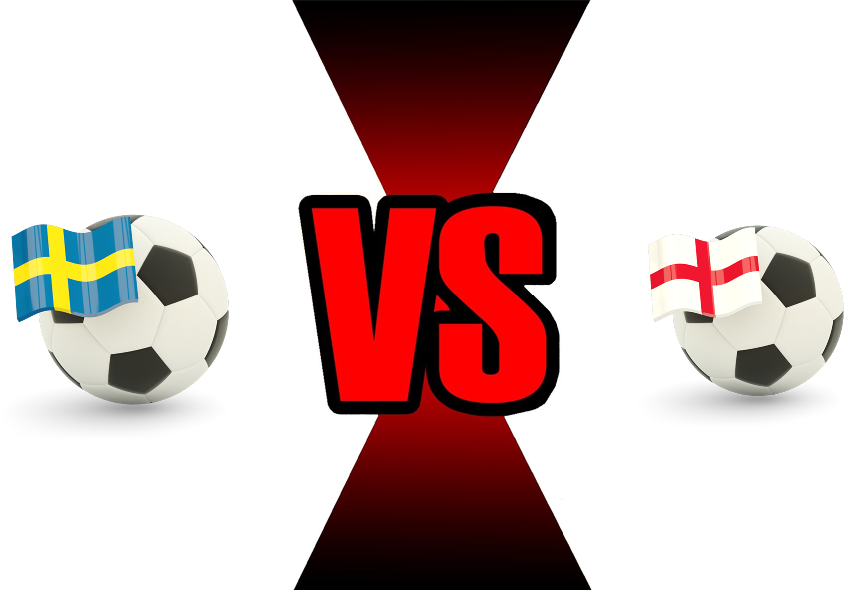 Swedenvs England Soccer Match Graphic PNG Image