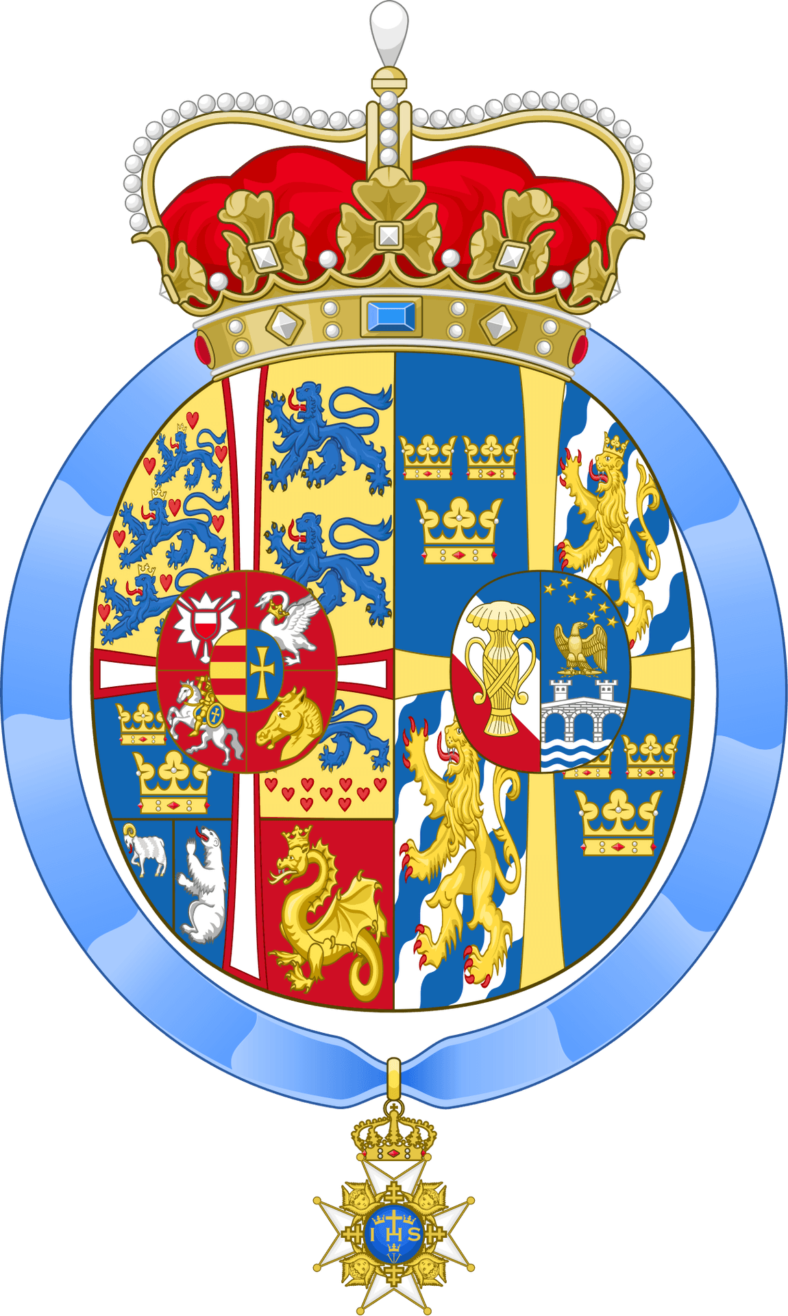 Swedish_ Royal_ Coat_of_ Arms PNG Image