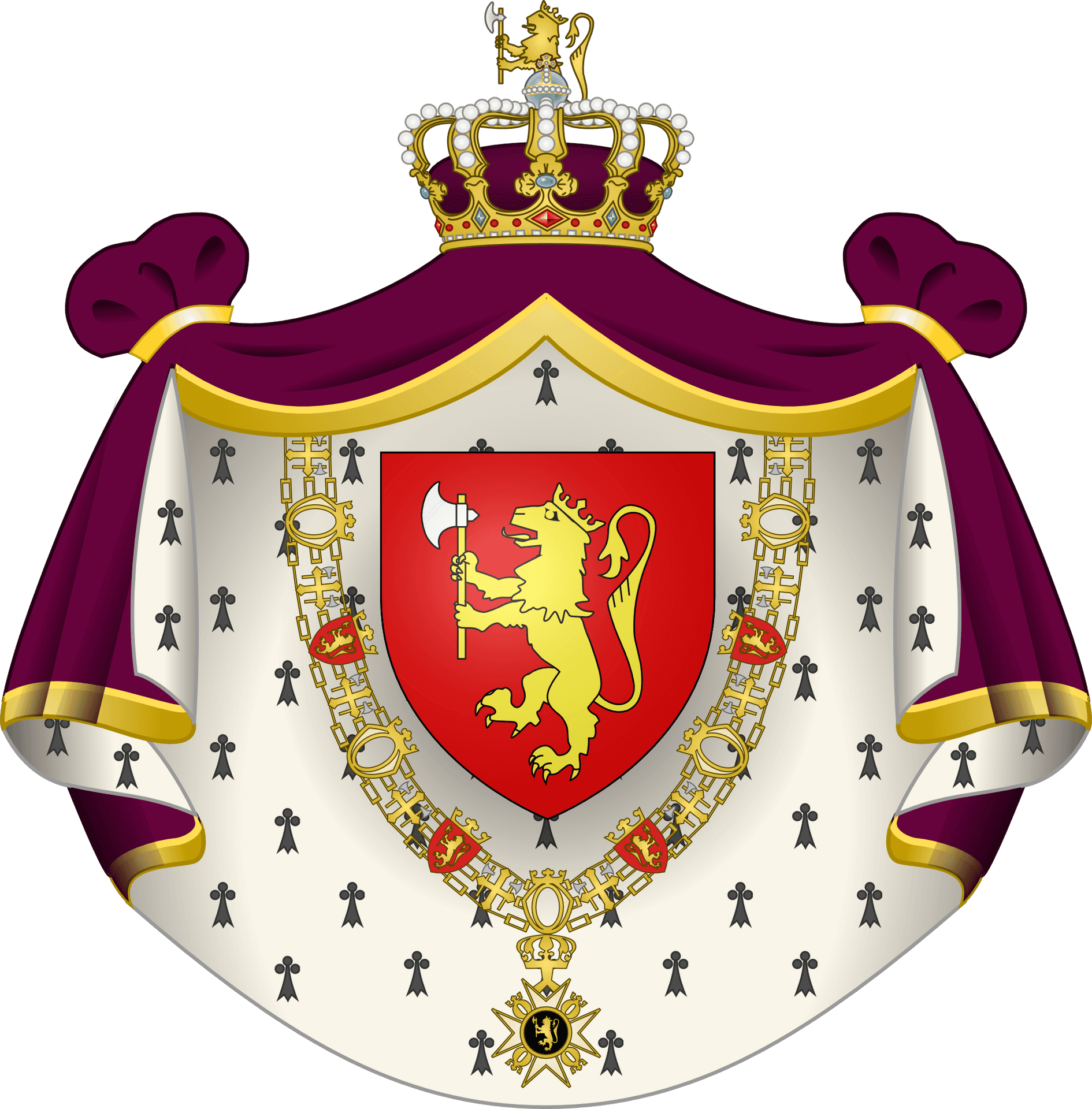 Swedish Royal Coatof Arms PNG Image