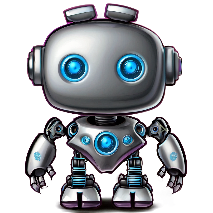 Sweet Little Robot Artwork Png 97 PNG Image