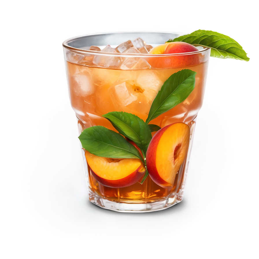 Sweet Peach Iced Tea Png 06242024 PNG Image