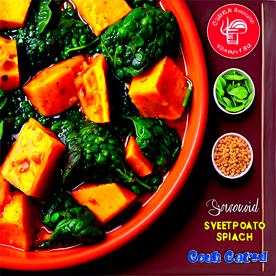 Sweet Potato Spinach Curry Png Ftv PNG Image