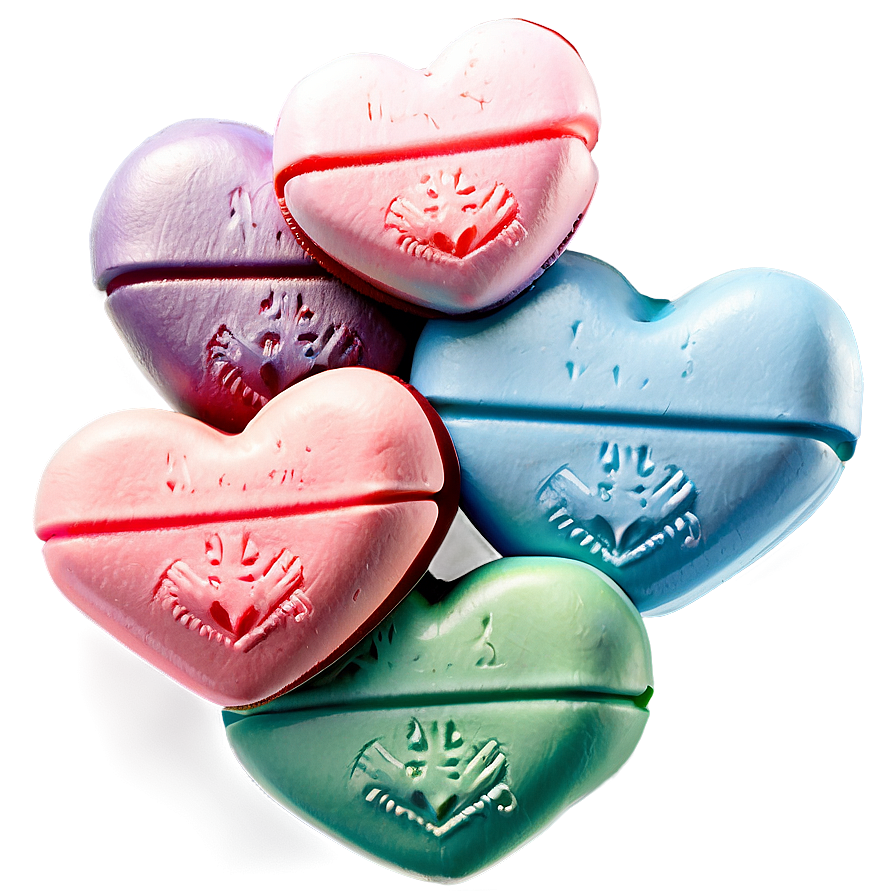 Sweet Valentine's Day Candy Hearts Png Xyn PNG Image