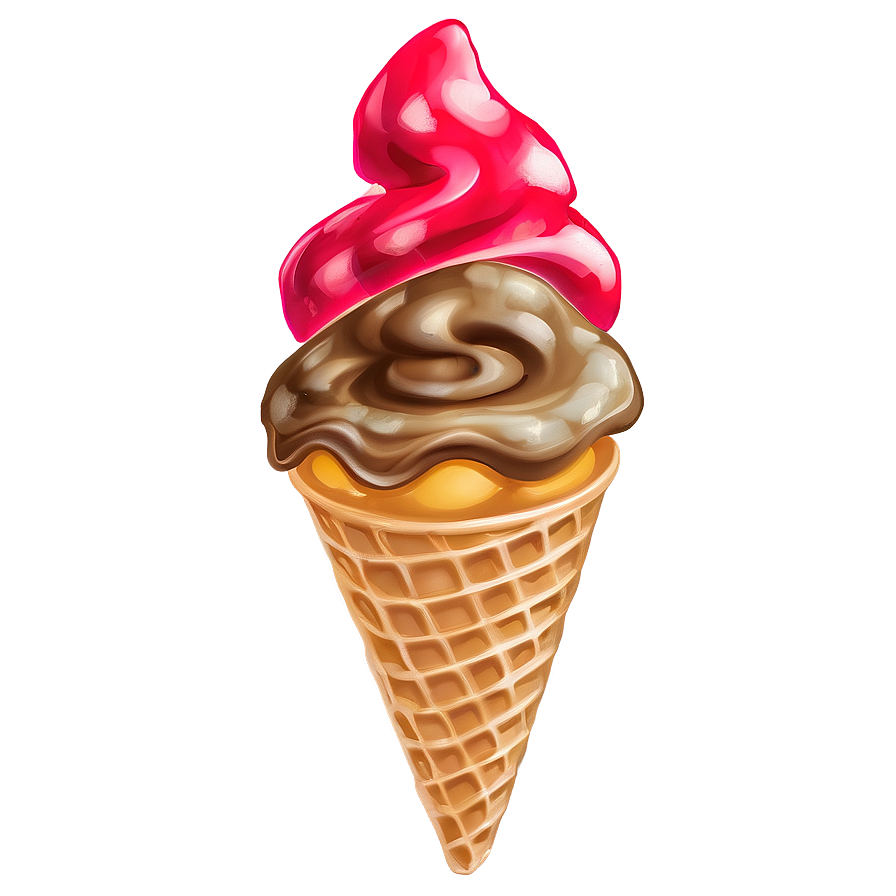 Swirl Waffle Cone Png Rfs PNG Image