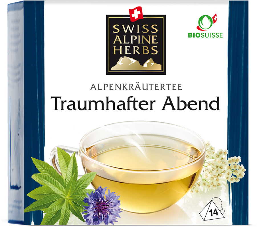 Swiss Alpine Herbs Tea Product Packaging PNG Image