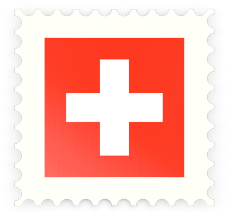 Swiss_ Flag_ Postage_ Stamp_ Design PNG Image