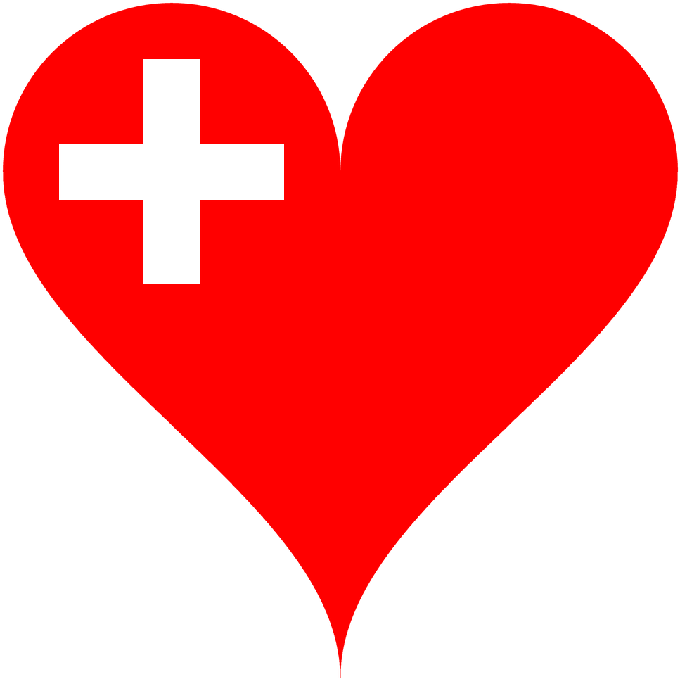 Swiss Heart Graphic PNG Image