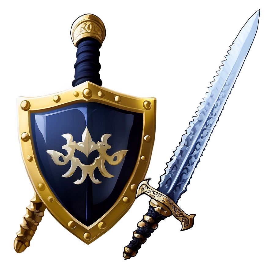 Sword And Shield Silhouette Png Tjw24 PNG Image