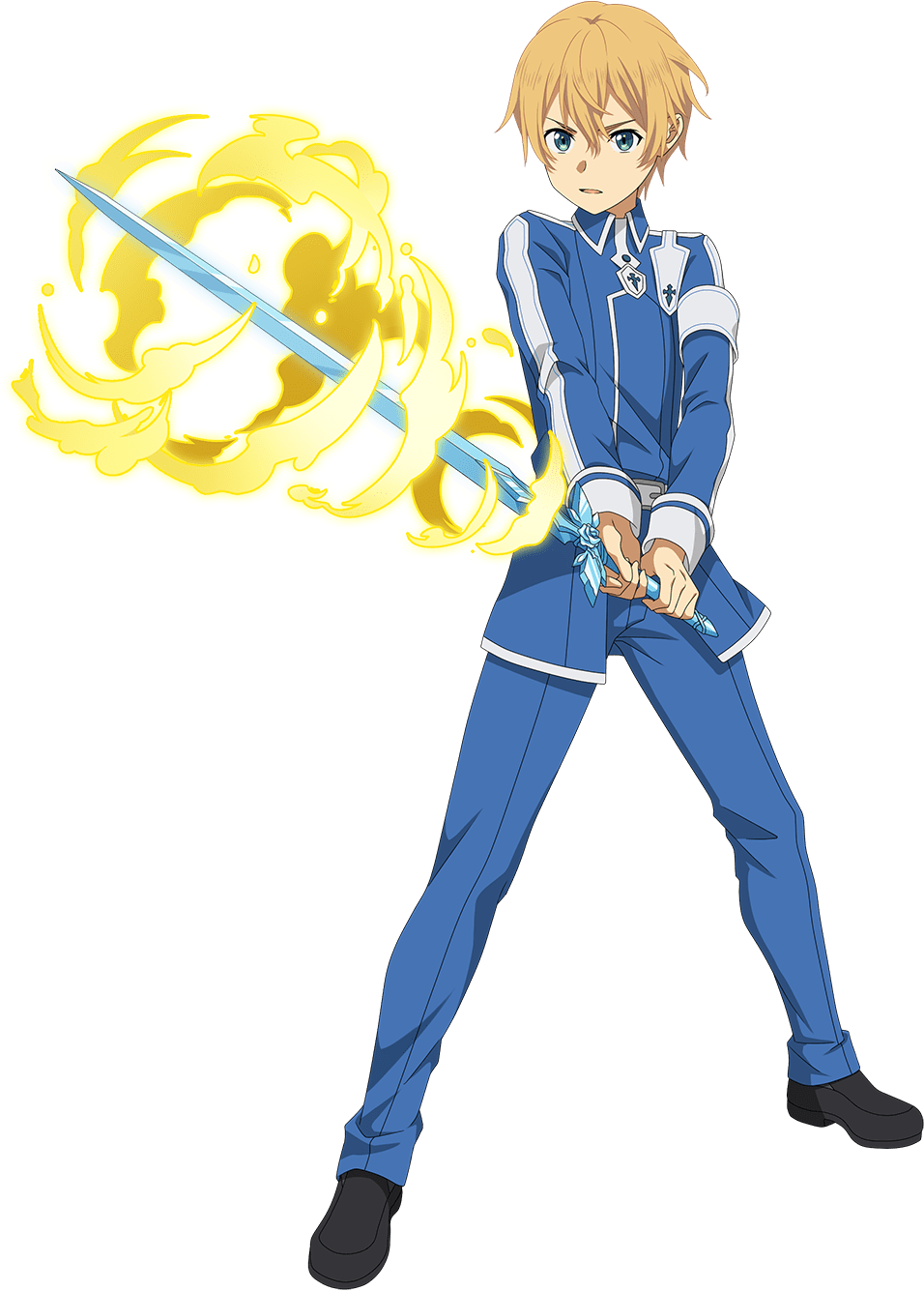 Sword Art Online Characterwith Magic Sword PNG Image