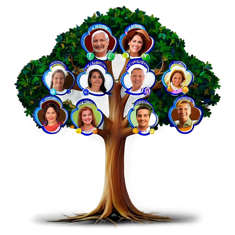 Symbolic Family Reunion Tree Png Sfl PNG Image