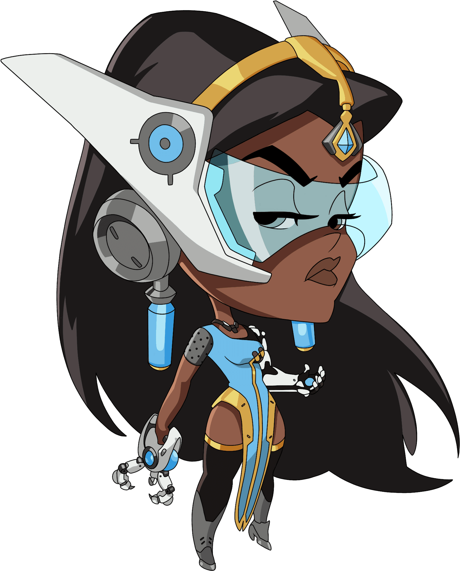 Symmetra Overwatch Animated Character PNG Image