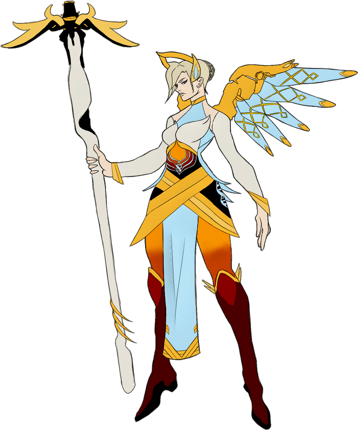 Symmetra Overwatch Character Art PNG Image