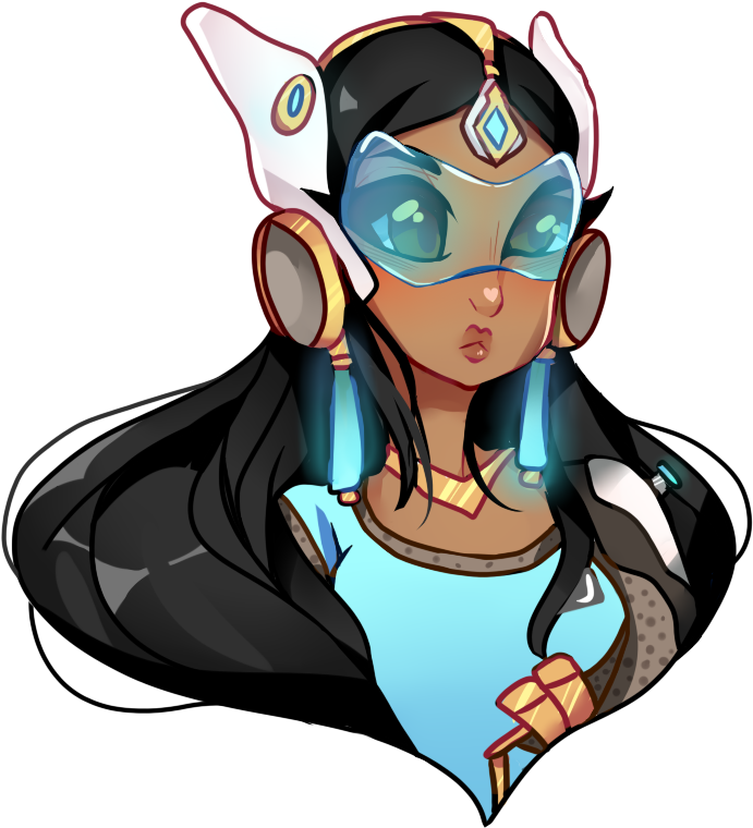 Symmetra Overwatch Character Art PNG Image