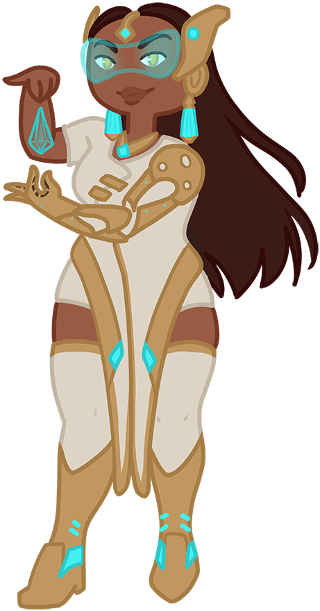 Symmetra Overwatch Character Illustration PNG Image