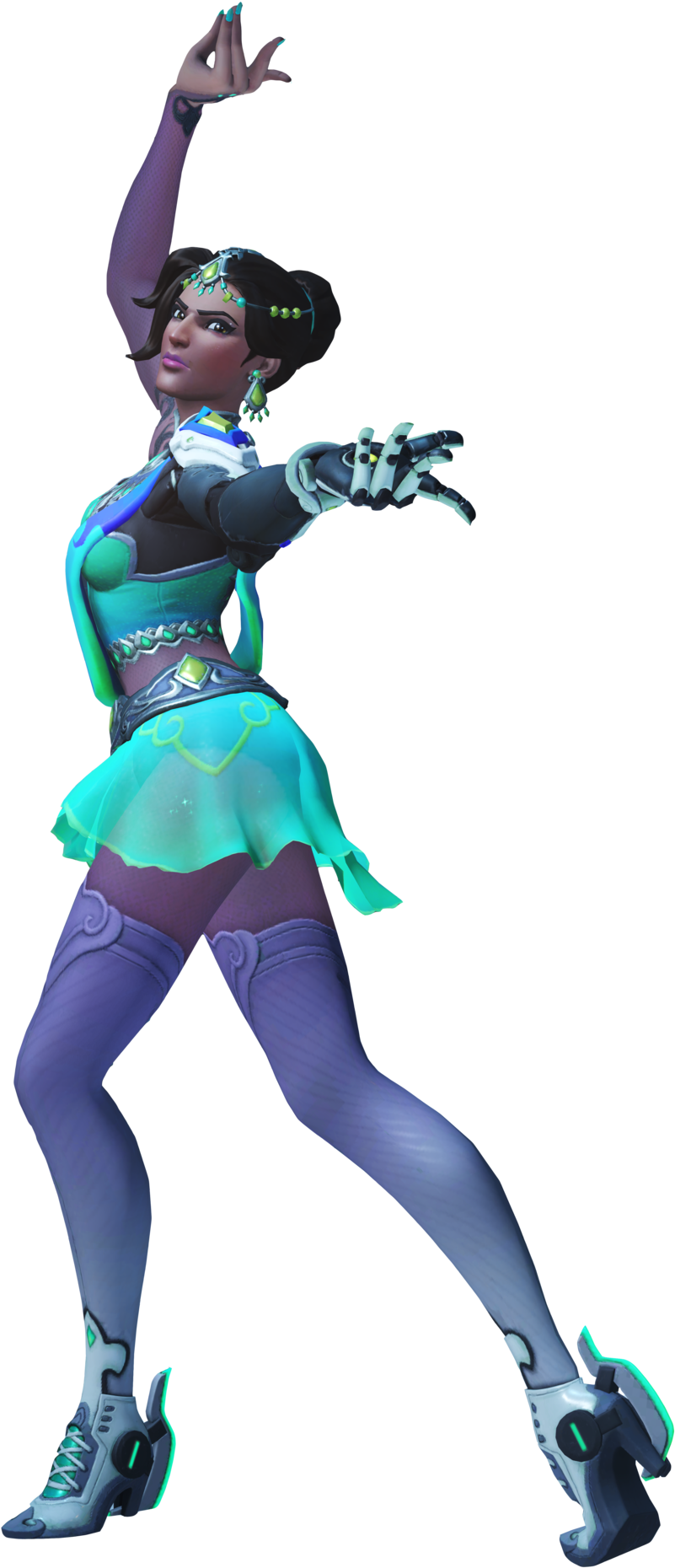 Symmetra Overwatch Character Pose PNG Image