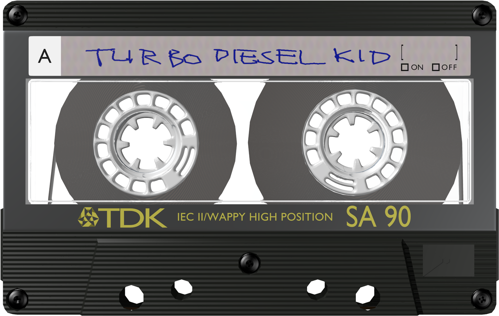 T D K Cassette Tape Turbo Diesel Kid PNG Image