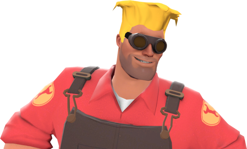 T F2_ Engineer_ Smiling_ Portrait PNG Image