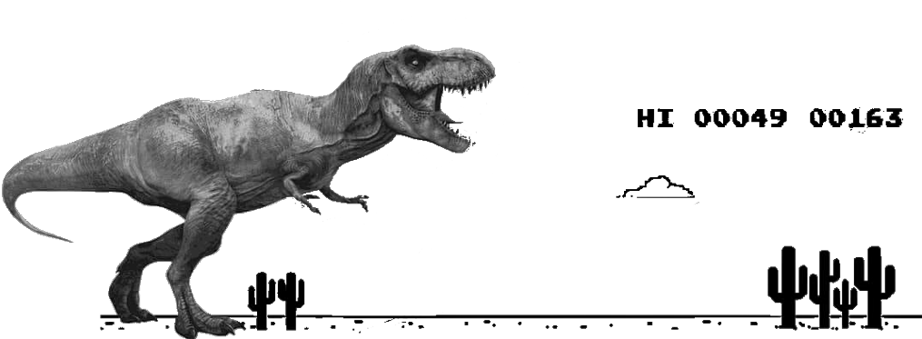 T Rex Desert Error Illustration PNG Image