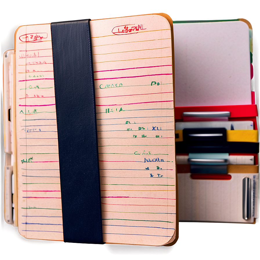 Tabbed Notebook Png Nva10 PNG Image