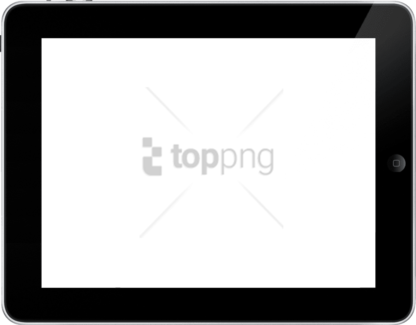 Tablet Display Peel Effect PNG Image