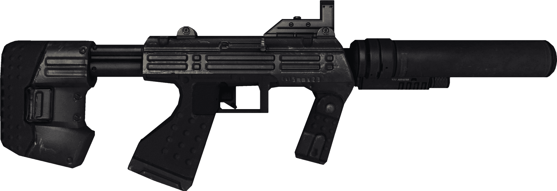 Tactical Assault Rifle Isolated PNG Image