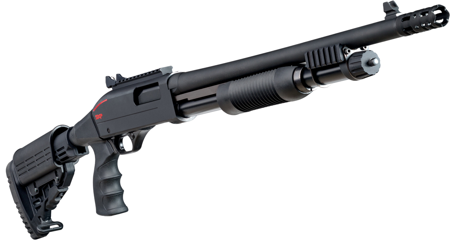 Tactical Shotgun Isolated PNG Image