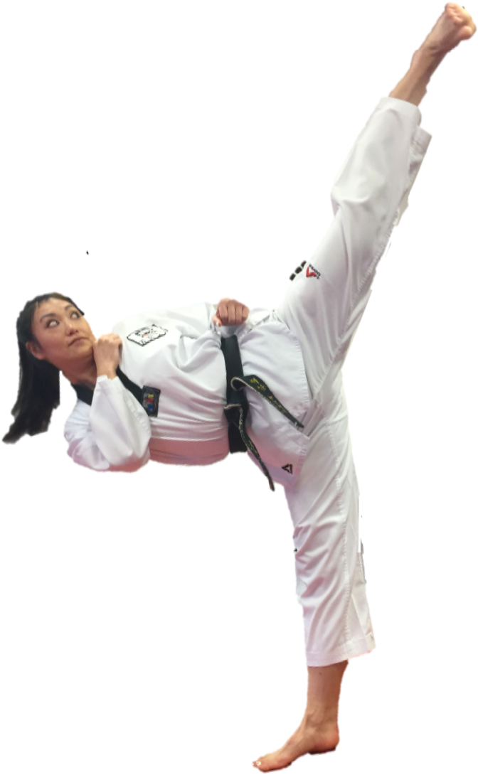 Taekwondo High Kick Demonstration.png PNG Image