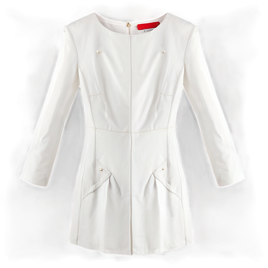 Tailored White Dress Perfection Png Fht PNG Image