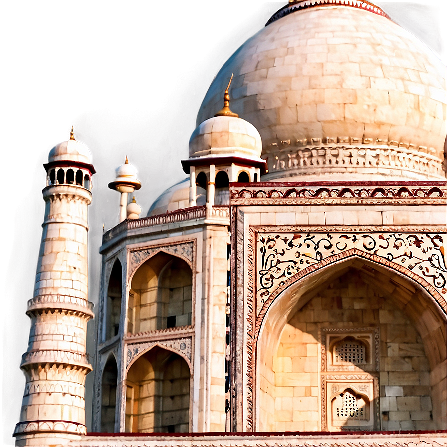 Taj Mahal Close-up Detail Png Guw PNG Image