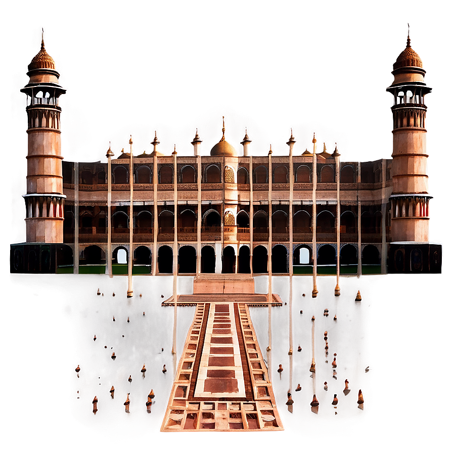 Taj Mahal Panoramic View Png Fkw PNG Image