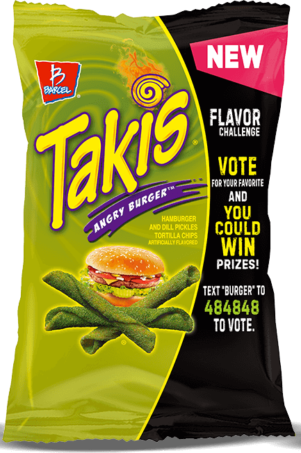 Takis Angry Burger Flavor Challenge Package PNG Image