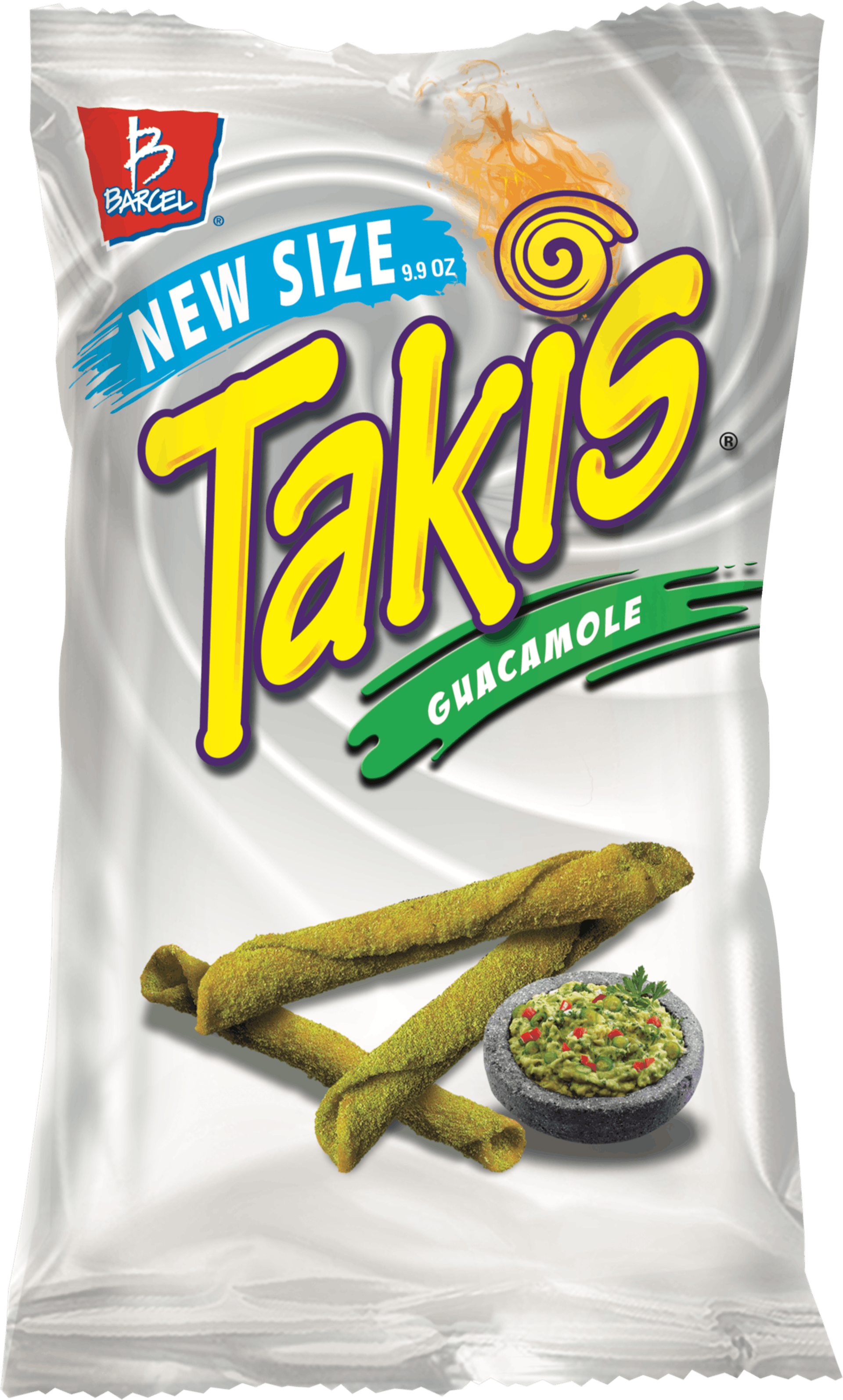 Takis Guacamole Flavored Snack Packaging PNG Image