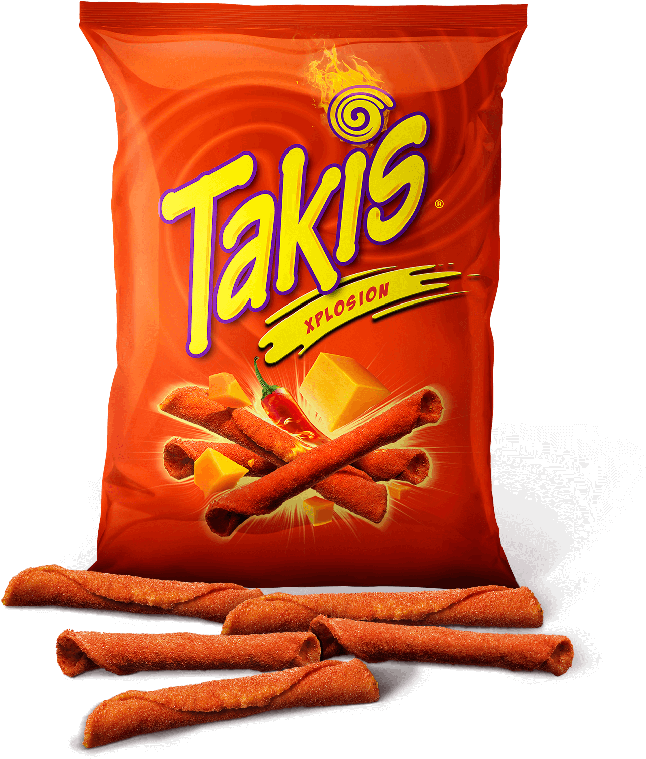 Takis Xplosion Chips Package PNG Image