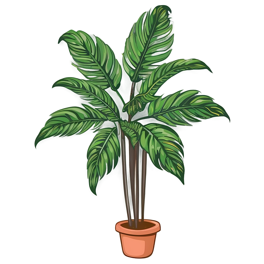 Tall Plant Sketch Png Eft PNG Image