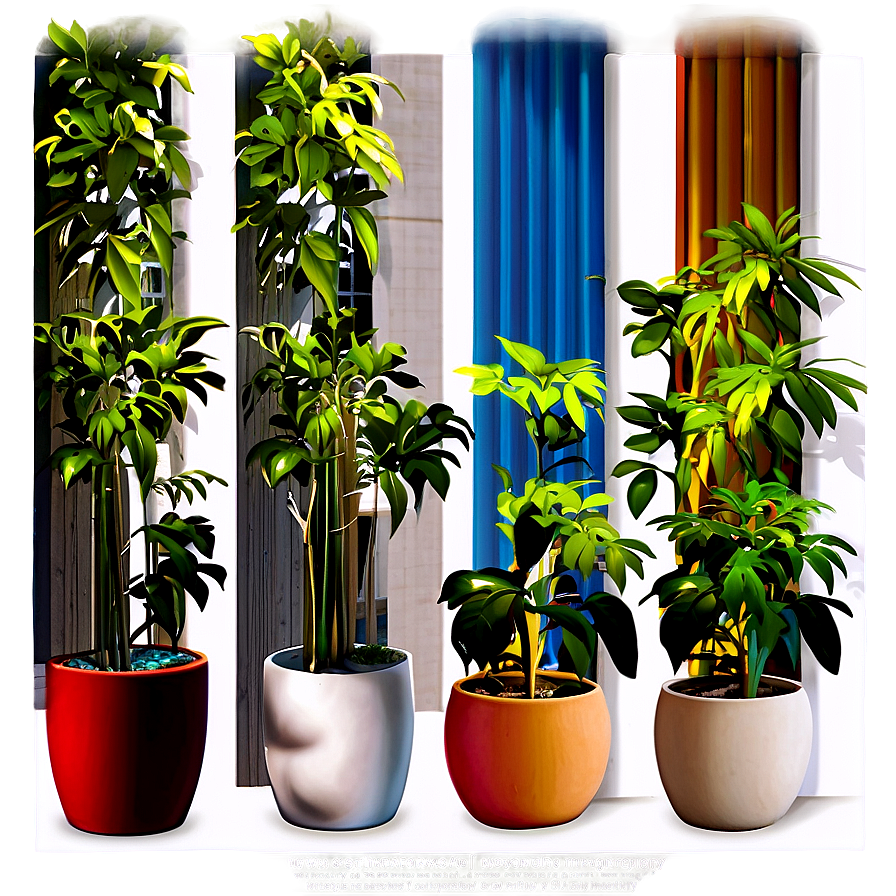 Tall Potted Plants For Privacy Png Jry PNG Image