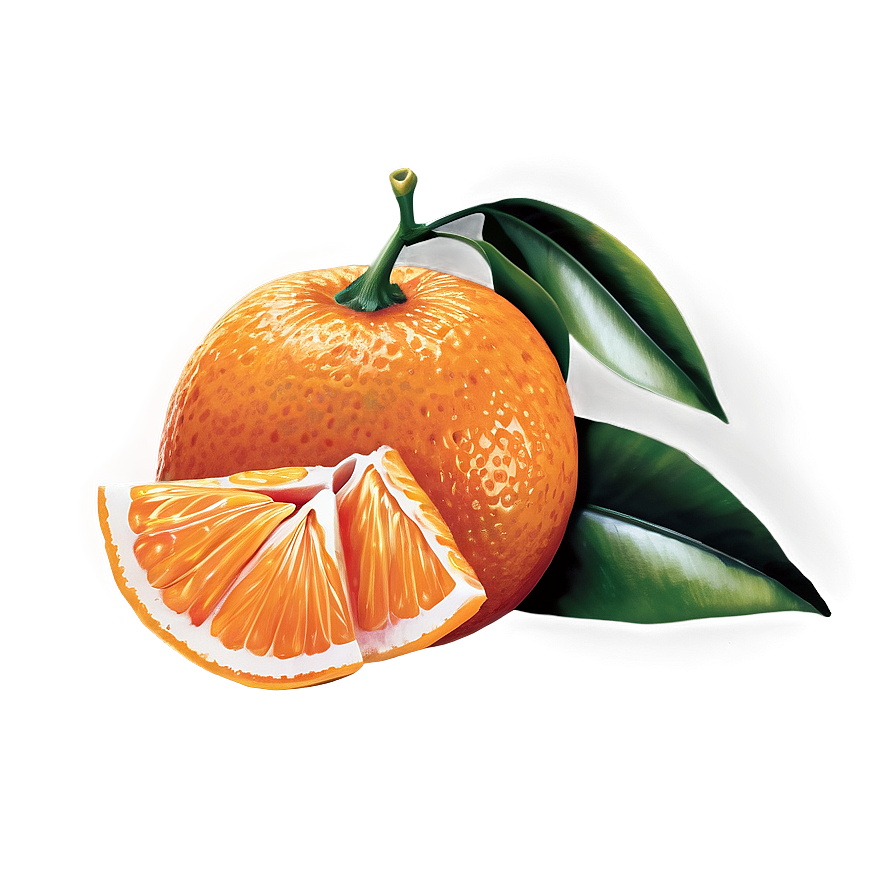 Tangerine Garnish Png 94 PNG Image