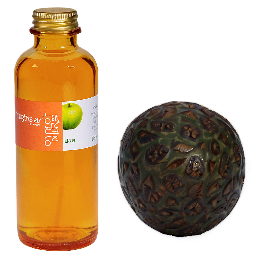 Tangerine Oil Bottle Png Hog PNG Image