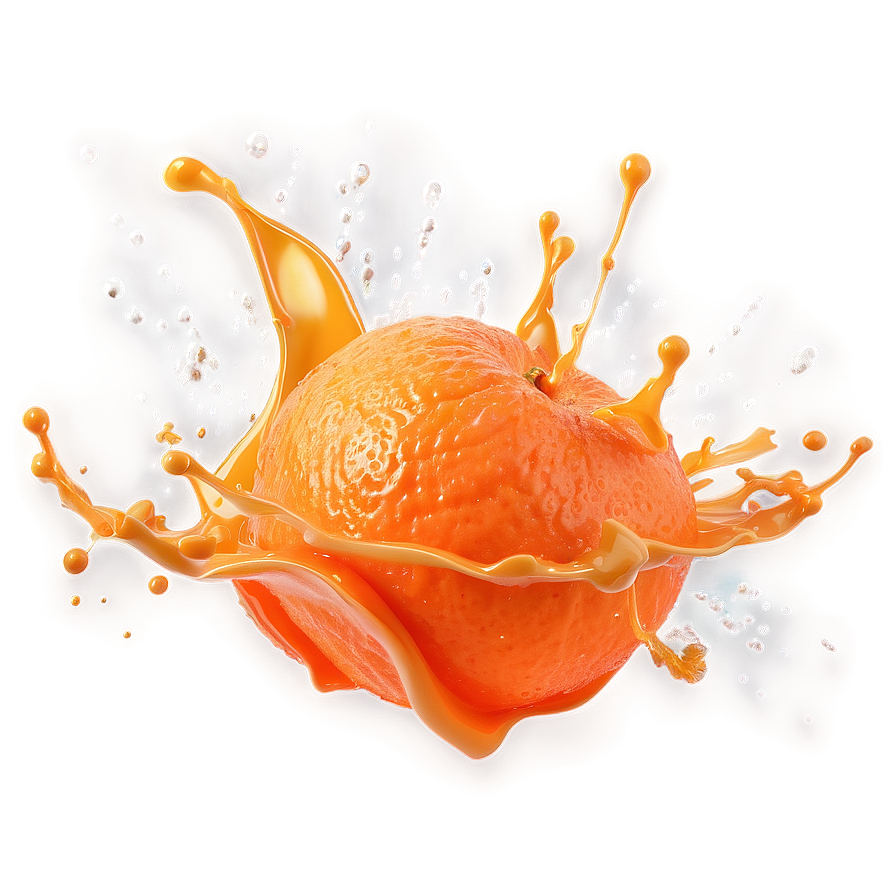 Tangerine Splash Png Sav47 PNG Image