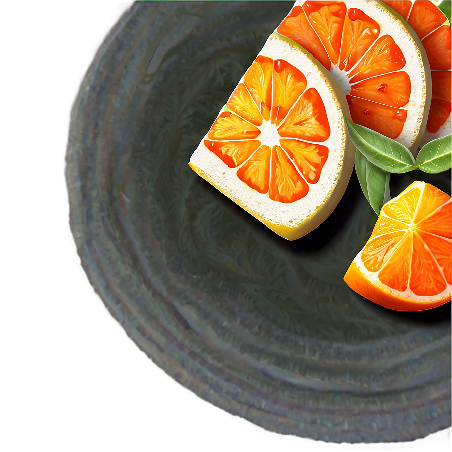 Tangerine Wedge Png 37 PNG Image