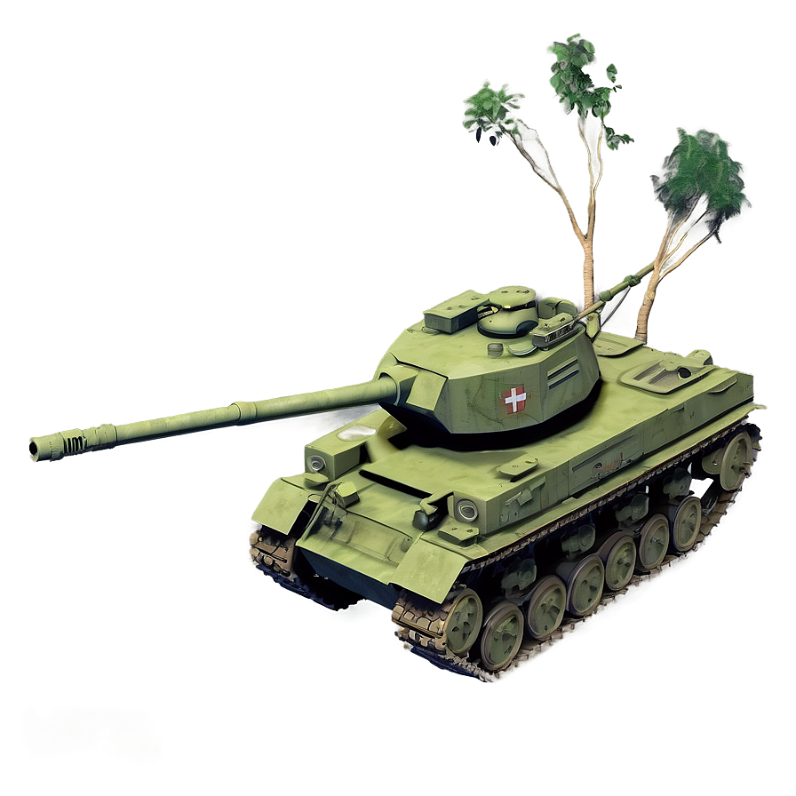 Tank In Forest Ambush Png Pss94 PNG Image