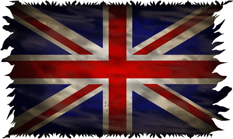 Tattered Union Jack Flag PNG Image