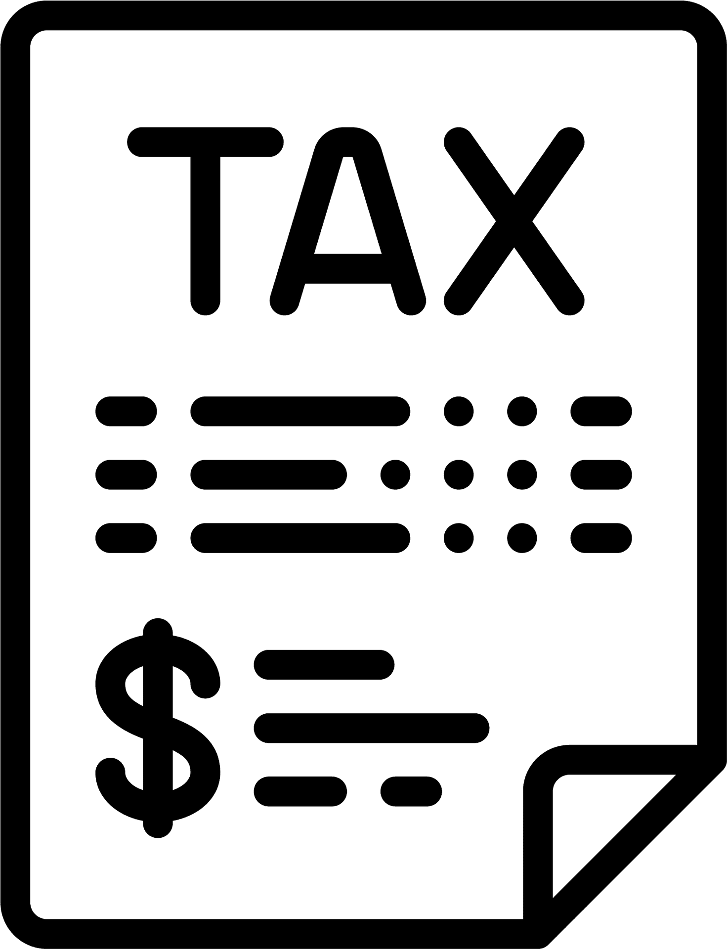 Tax Document Icon PNG Image