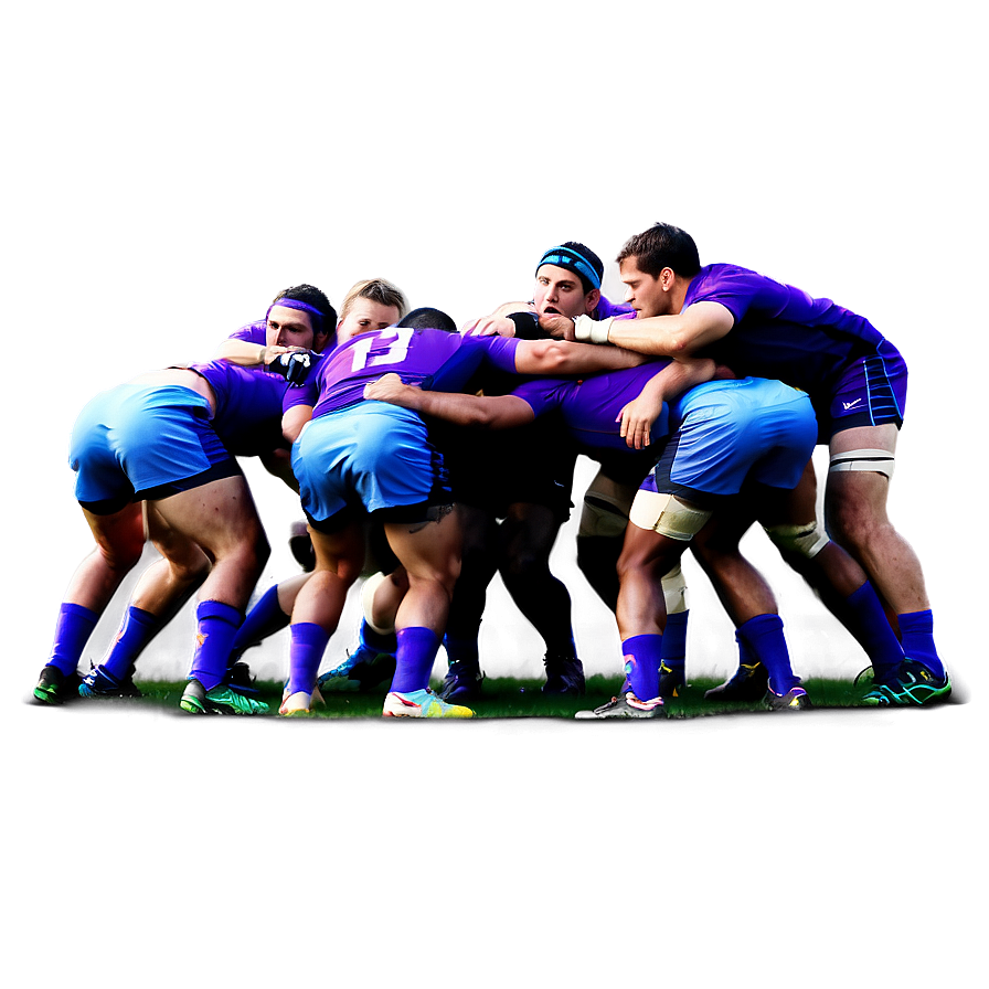 Tcu Rugby Scrum Png Dgt PNG Image