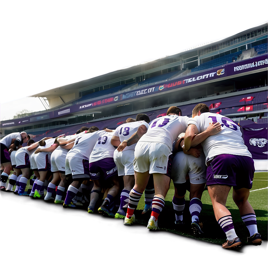 Tcu Rugby Scrum Png Flb48 PNG Image