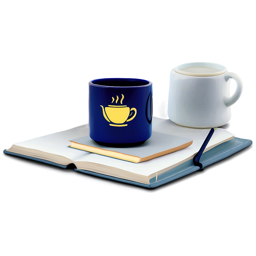 Tea And Books Cozy Png 05242024 PNG Image